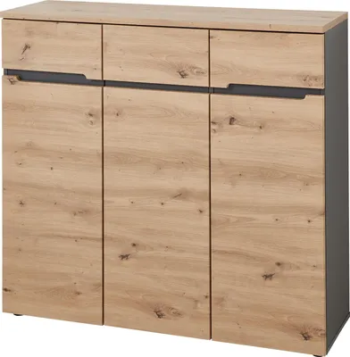 Image de Schuhschrank >Meagan< in Artisan Eiche - 120x107x38cm (BxHxT)