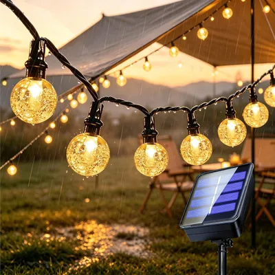 Immagine prodotto di Catena luminosa - 7 metri - 50 LED - A energia solare - Per giardino e terrazzo