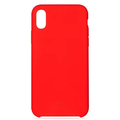 Image de Housse silicone rouge pour Apple iPhone X/XS