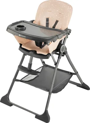 Image de Kinderkraft FOLDEE Chaise haute bébé - Rose