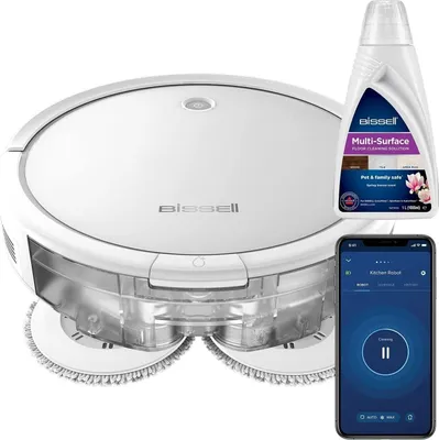 Produktbild von Bissell SpinWave, Kombi, Weiß, Rund, 3 Rad/Räder, 55 dB, 0,4 l