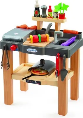 Produktbild von Spielküche, Ecoiffier Sommerküche, Imitationsspielzeug, +18 Monate, Mit Pizzaofen & Plancha