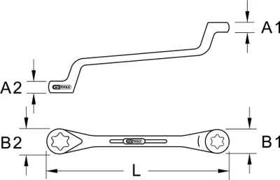Produktbild von KS TOOLS 911.0362 Doppel-Ringschlüssel