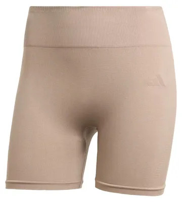 Produktbild von adidas Women's Workout Essentials Knit 4Inch Leggings, chalky brown, M