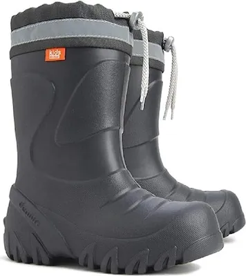 Produktbild von Demar Ultra Leichte Gummistiefel Lammfell Gefüttert Winterstiefel Winterschuhe Mammut Anthrazit 30\31
