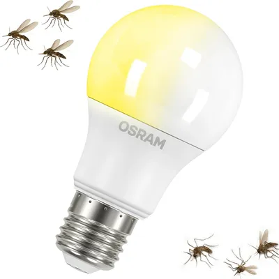 Zdjęcie produktu dla arwka LED Odstraszajca Owady A60 E27 8W = 60W 840lm 2700K Ciepa 220 MOSQUITO REPELENTE Osram