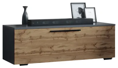 Immagine prodotto di Mobili TV | Lowboard | Armadio TV con ampia porta pieghevole | Dimensioni H. 39 x W. 115 x D. 40 cm | Mobili Fernseh – Arila M