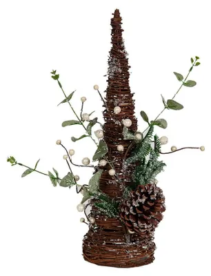 Immagine prodotto di Albero di Natale Romimex marrone verde pigna in politene 24 x 47 x 24 cm