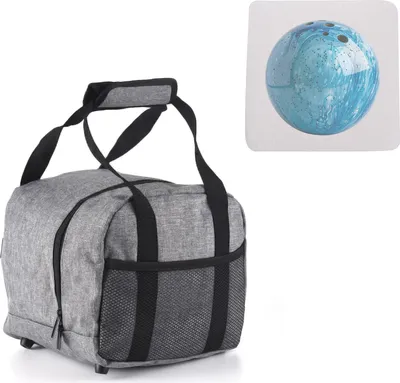 Produktbild von Bowlingballtasche aus Oxford-Stoff, Bowlingball-Tragetasche fš¹r eine einzelne Kugel mit gepolstertem Ballhalter