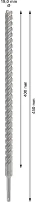 Image de Bosch PRO SDS plus-5X foret marteau perforateur 19 x 400 x 450 mm - 2608836638