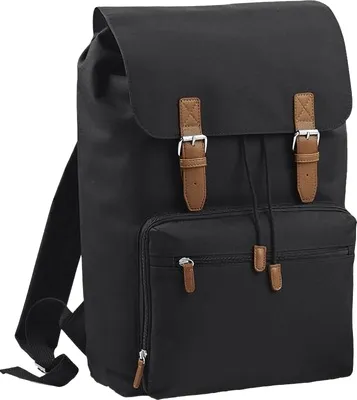Produktbild von Bagbase Heritage Laptop-Rucksack / Rucksack, für Laptops bis zu 17 Zoll BC2540 (Einheitsgröße) (Schwarz)
