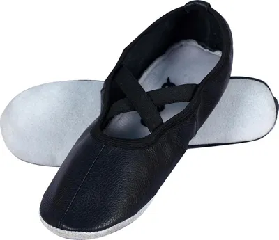 Produktbild von Schwarze Ballettschuhe Größe 30 Enero – Ballettschläppchen mit durchgehender Wildledersohle, rutschfest, bequem und ideal für Kinder und Anfänger