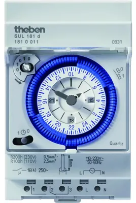 Produktbild von Theben Analoge Zeitschaltuhr Tagesprogramm 1 Kanal, 3TE, Quarzgesteuert, 1 Stk.