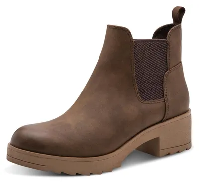 Image de Bottines Chelsea pour femmes, marque Marco Tozzi, couleur marron (CHOCO), taille 36 EU