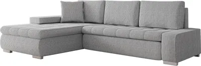 Produktbild von MIRJAN24 Ecksofa Orkan Mini Cord, Polsterecke mit Bettkasten und Schlaffunktion, Elegante Eckcouch (Farbe: Poso 110)
