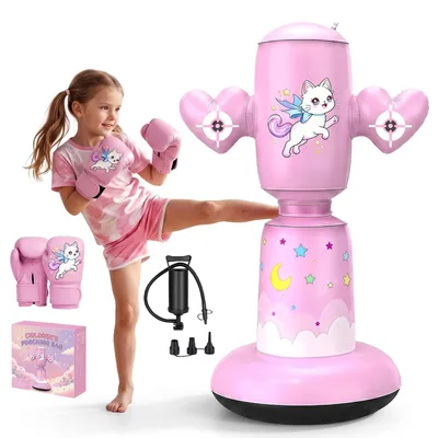 Immagine prodotto di Sacco da boxe gonfiabile per bambini, altezza 155 cm