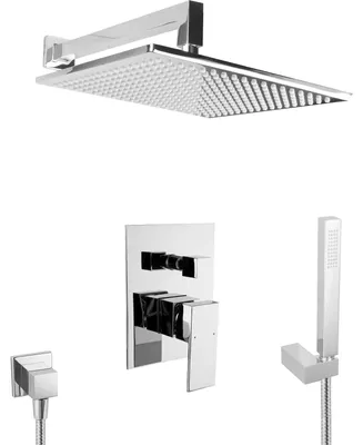 Produktbild von PaulGurkes unterputz Duschsystem Regendusche XXL Messing Komplett Set Duschset