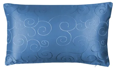Produktbild von Kissenbezug 30x50 cm königsblau Damast Circle Deko Kissenhülle mit Reißverschluss