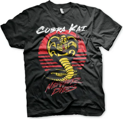 Produktbild von Cobra Kai Never Dies T-Shirt - Large - Black