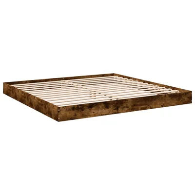 Produktbild von Bettgestell ohne Matratze Räuchereiche 180x200 cm Holzwerkstoff