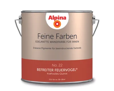 Produktbild von Alpina Feine Farben No. 22 Befreiter Feuervogel® edelmatt 2,5 Liter
