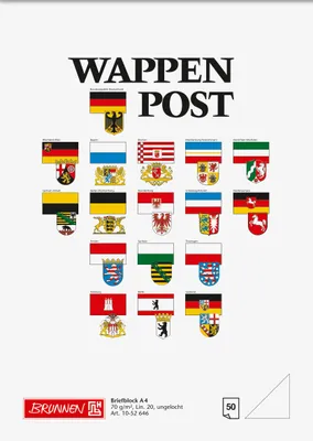 Produktbild von BRUNNEN Briefblock A4 70g Wappen unliniert/blanko 1052646