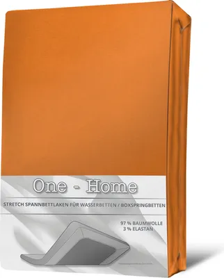 Produktbild von Spannbettlaken 180x200 - 200x220 cm orange Elasthan Boxspringbett Wasserbett