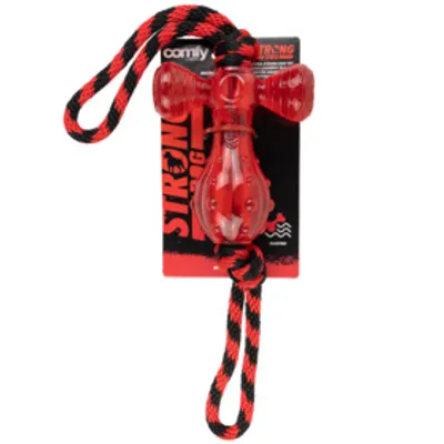 Produktbild von COMFY STRONG DOG Hammer+Rope: Unzerstörbares Hundespielzeug | Robust & Sicher | Für starke Kiefer | Zahnpflege & Spielspaß