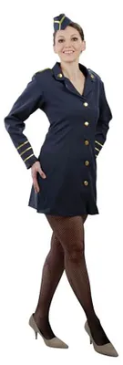 Produktbild von Kostüm Stewardess Flugbegleiterin Stewardesskostüm 34 - 44, Größe:38/40