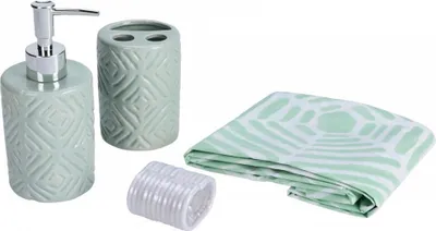 Produktbild von Badezimmer-Accessoires-Set DOLOMITE 4-tlg. grau