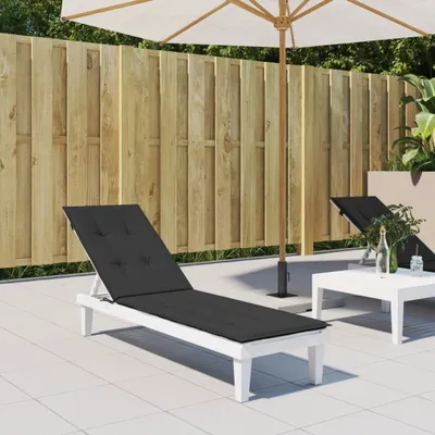 Produktbild von Maison Exclusive - Liegestuhl-Auflage Schwarz (75+105)x50x4 cm