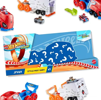 Zdjęcie produktu dla Hot Wheels Zestaw RacerVerse pojazd transporter z autem