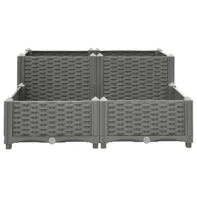 Zdjęcie produktu dla vidaXL Kosz na śmieci 80x80x38 cm z polipropylenu