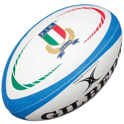 Imagen del producto de Gilbert Rugbyball Italia, talla 5: balón para entrenamiento y juego, de varios colores