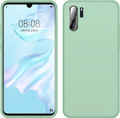 Image de Etui Huawei P30 Pro, étui en silicone liquide résistant aux chocs et aux rayures, étui de protection pour Huawei P30 Pro vert
