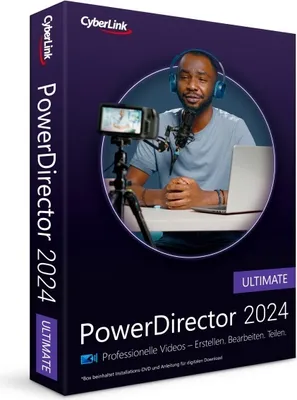 Produktbild von Cyberlink PowerDirector 2024 Ultimate / Dauerlizenz / 1 Gerät / BOX