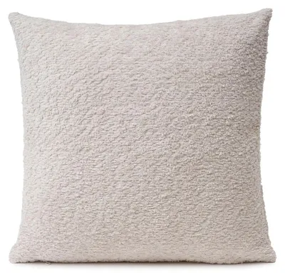 Produktbild von Kissenhülle - 40 x 40 cm - Elfenbeinfarben - mit Reißverschluss - Boucleoptik