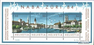 Produktbild von Briefmarken Schweiz 1984 Mi Block24 (kompl.Ausg.) gestempelt NABA