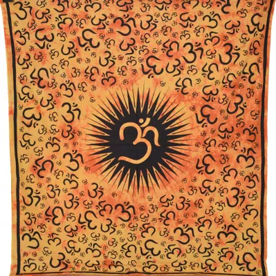 Produktbild von Orientalhaus Indische OM-Symbol Narzuta XXL Baumwolle Ethno