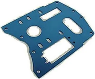 Produktbild von Krick Motorhalteplatte Aluminium blau