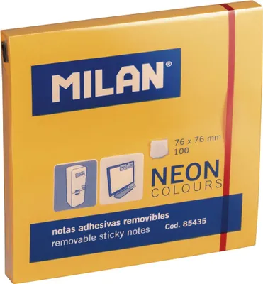 Productafbeelding van Notitieblokken, formaat 76 x 76 mm, oranje, 10 stuks