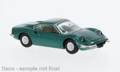 Produktbild von Brekina PCX870635 - 1/87 Ferrari Dino 246 GT, metallic-grün, 1969 - Neu