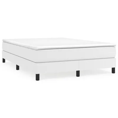 Immagine prodotto di vidaXL Letto a molle con materasso bianco 140x200 cm in Pelle finta