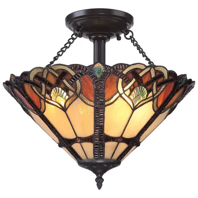 Produktbild von Elstead Cambridge Deckenleuchte E27 2-fach Vintage-Bronze