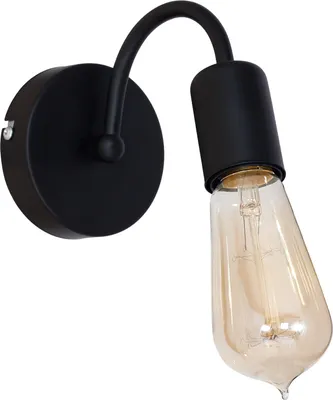Immagine prodotto di Lampada da parete Loft nero Dow 1xE27 15W Luminex
