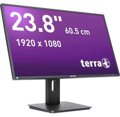 Produktbild von TERRA LCD/LED 2456W PV V4 schwarz USB-C, DP, HDMI GREENLINE PLUS, 60,5 cm (23.8"), 1920 x 1080 Pixel, Full HD, LED, 5 ms, Schwarz