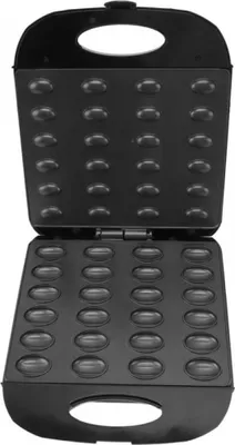 Produktbild von Waffeleisen 24 Hälften in Nussform, 1400 W, Antihaftbeschichtung, Backautomat schwarz
