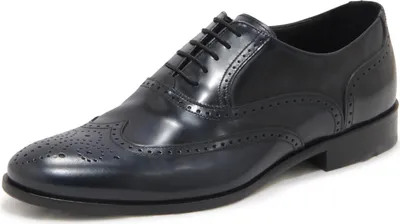 Imagen del producto de Zapatos de hombre Rossi, estilo vintage, color azul, con cordones