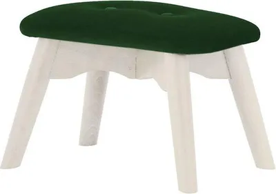 Image de Repose-pied Ducan Mini Velvet-Kronos 14-Blanc