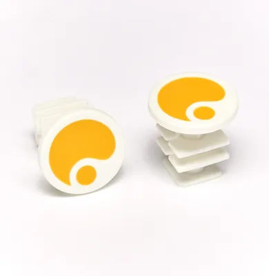 Image de Ergon Ga2/ga2 Fat/ga3/ga20/ga30 Bouchons de guidon Transparents Transparents One Size